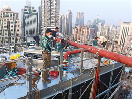 工業(yè)冷卻塔的主要散熱方式(冷卻塔機(jī)組的工作原理圖)